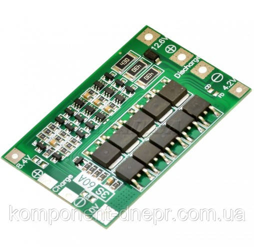 BMS 3S Контролер (балансир) заряду/розряджання LiIo батарей 60A, фото 1