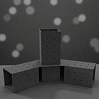 Кронштейн WCG для з єднання 3 брусів 100×100мм кут 120° сталь 2 мм до 350 кг міцне кутове з єднання для альтанок пергол навісів