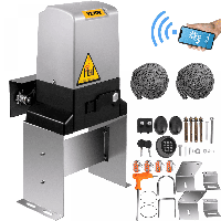 Автоматичний відкривач відкатних воріт VEVOR 1497 кг, двигун відкривача воріт з 2 пультами дистанційного