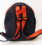 Джинсовий рюкзак Віддам серце в добрі руки, фото 3