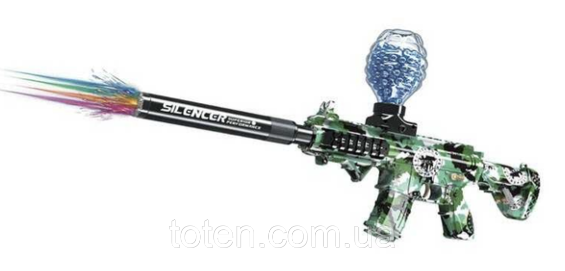 Автомат дитячий 7.4V з підсвічуванням, орбізами та двома режимами стрільби, фото 1