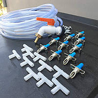 Комплект поїлок для кролів "Вухастик 10" + червоний