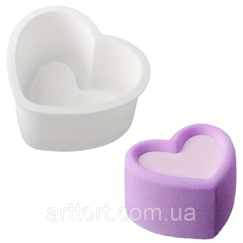Силіконова форма Bento Cake Heart, фото 1