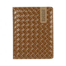 Щоденник 2026 датований А6 шкірзам,160 аркушів 9933 клітинка MZOPT