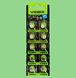 Батарейка 1.5V AG11 VIDEX (362, LR721, SR58) Alkaline, фото 2