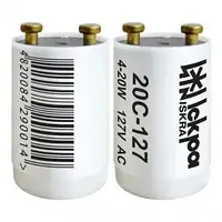 Стартер S2 20С-127 4-20W для люмінесцентних ламп Іскра