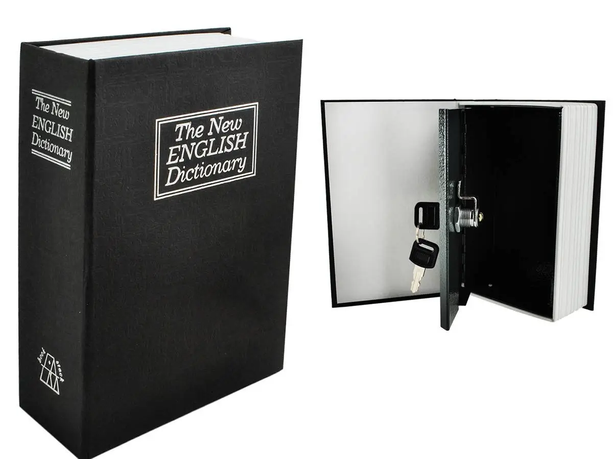 Сейф-книга для зберігання цінностей 18 см, імітація книги, закривається на ключ Malatec 6148, фото 1