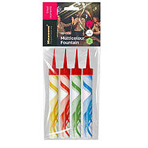 Свічки "Холодний фонтан" MF-008 різнокольорові 10,5 см 4 шт