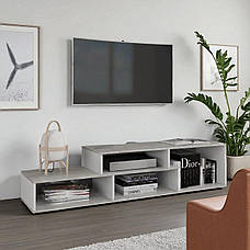 Тумба під телевізор довга відкрита для вітальні, Тумбочка під тв сучасна, фото 4