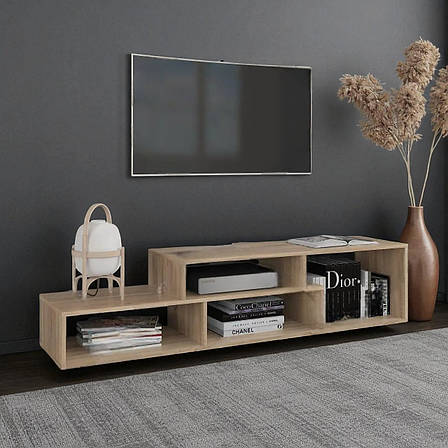 Тумба під телевізор довга відкрита для вітальні, Тумбочка під тв сучасна, фото 1