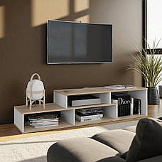 Тумба під телевізор довга відкрита для вітальні, Тумбочка під тв сучасна, фото 2