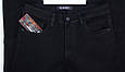 Якісні чоловічі класичні джинси чорного кольору New Sky 33937, фото 8