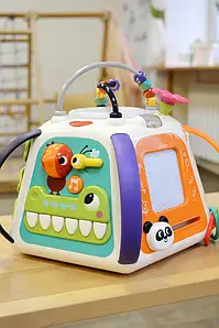 Дитяча розвивальна іграшка мультибокс Hola 315. підсвічування мелодії звуки пальчиковий лабіринт логічна гра