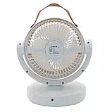 🤍Настільний вентилятор Mini fan VU-05/FS-25, LED, з регулюванням нахилу та автоматичним обертанням, фото 4