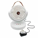 🤍Настільний вентилятор Mini fan VU-05/FS-25, LED, з регулюванням нахилу та автоматичним обертанням, фото 5