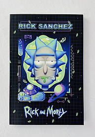 Блокнот А5 64 арк. Rick and Morty М'яка обл. Чистий кольоровий аркуш (відривний) (RM23-193-1) Kite