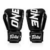 Боксерські рукавиці Fairtex BGV1-ONE (натуральна шкіра) Black 14 унцій (бинти в комплекті), фото 5