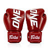 Боксерські рукавиці Fairtex BGV1-ONE (натуральна шкіра) Red 10 унцій (бинти в комплекті), фото 5