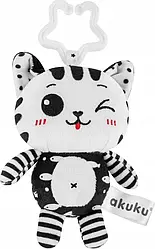 Підвіска Котик, чорно-білий Akuku A0658