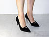 Туфлі лодочки на шпильці чорні, фото 4