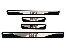 Накладки на пороги FIAT Bravo 2 (хром-пласт) TAN24