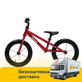 Біговел дитячий QPLAY (колеса 14 дюймів, сталева рама) KidsBy Ruby Червоний