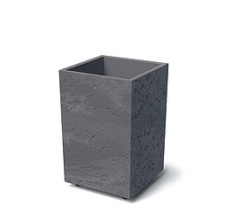 Горщик для квітів пластиковий Prosperplast Сієра на колесах висока Beton 40*65см маренго DSIH400E-425U