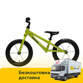 Біговел дитячий QPLAY (колеса 14 дюймів, сталева рама) KidsBy Lime-Green Зелений