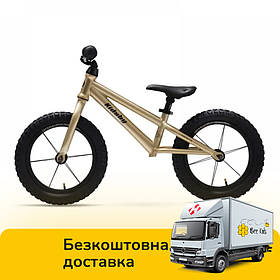 Біговел дитячий QPLAY (колеса 14 дюймів, сталева рама) KidsBy Gold Золотистий
