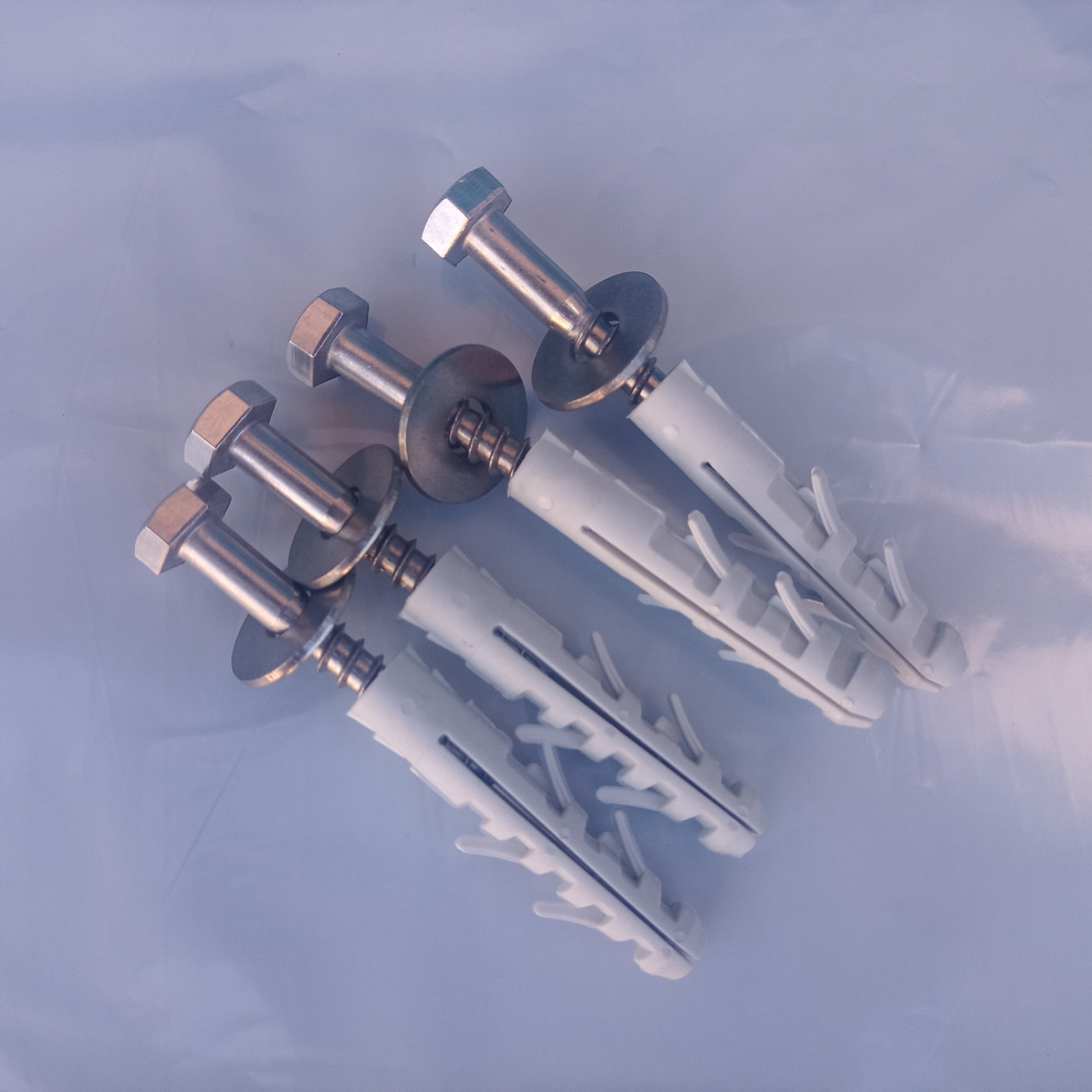 Кріплення до стіни (гвинт, шайба, дюбель) нержавіючої сталі, фото 1