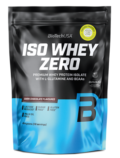 Протеїн Iso Whey Zero BioTech 454 г Чорний шоколад, фото 1