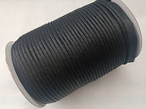 Кант для шиття атлас, чорний