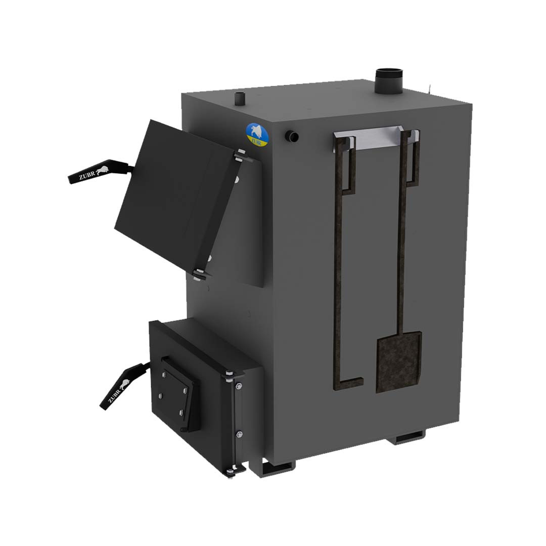 Котел твердопаливний Зубр Классік сталь 5 мм бюджетний