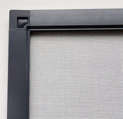 Москітна сітка з профілю ІДЕАЛ (з крилом), антрацит, фото 2