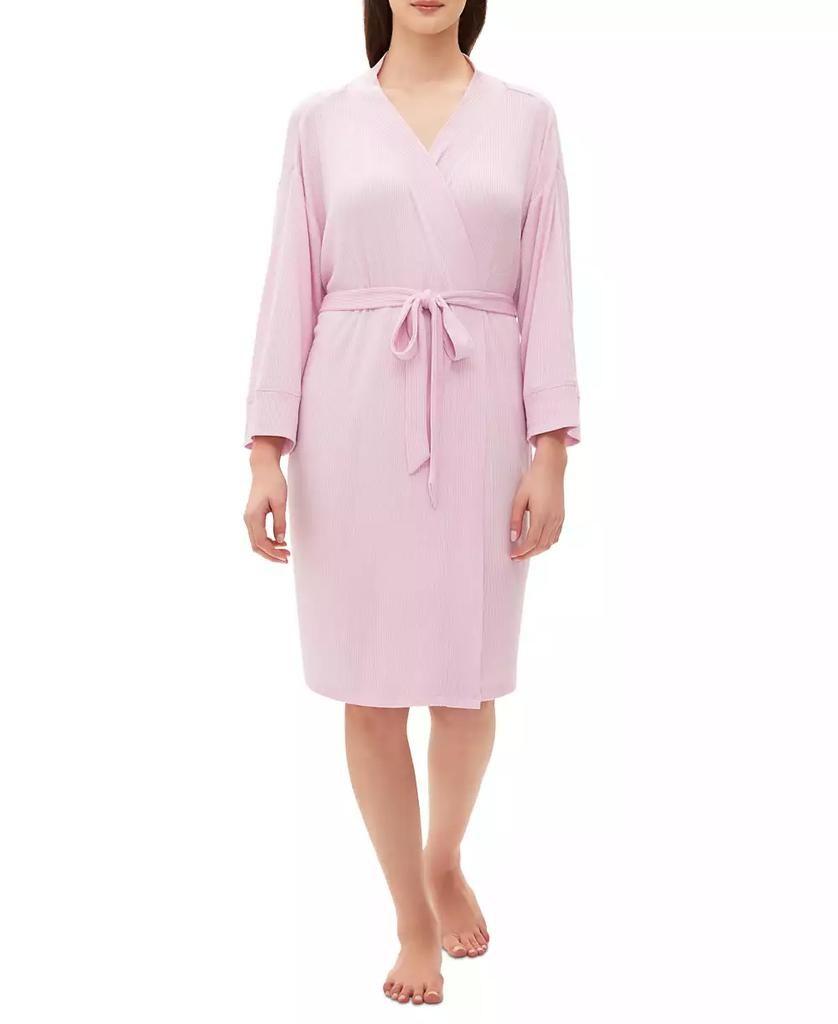 УЦІНКА Жіночий халат GAP в рубчик 1159843960 (Рожевий L), фото 1