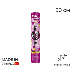 Пневмохлопавка / Хлопавка 046 Тішью рожева з золотом , 30 см