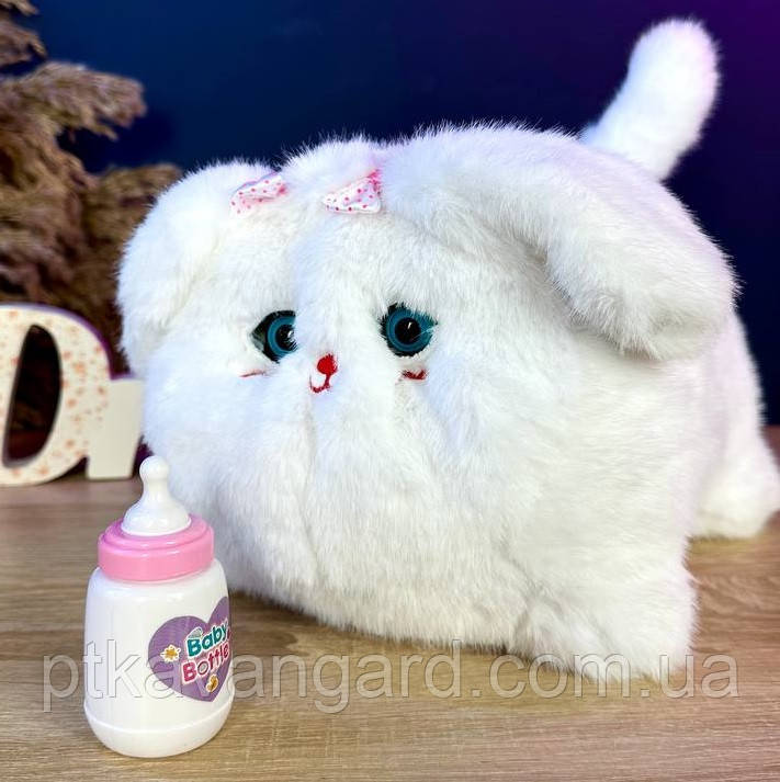 Інтерактивна м'яка іграшка собачка (реагує на пляшечку, заплющує очі, рухає хвостом) 933-105 E, фото 1