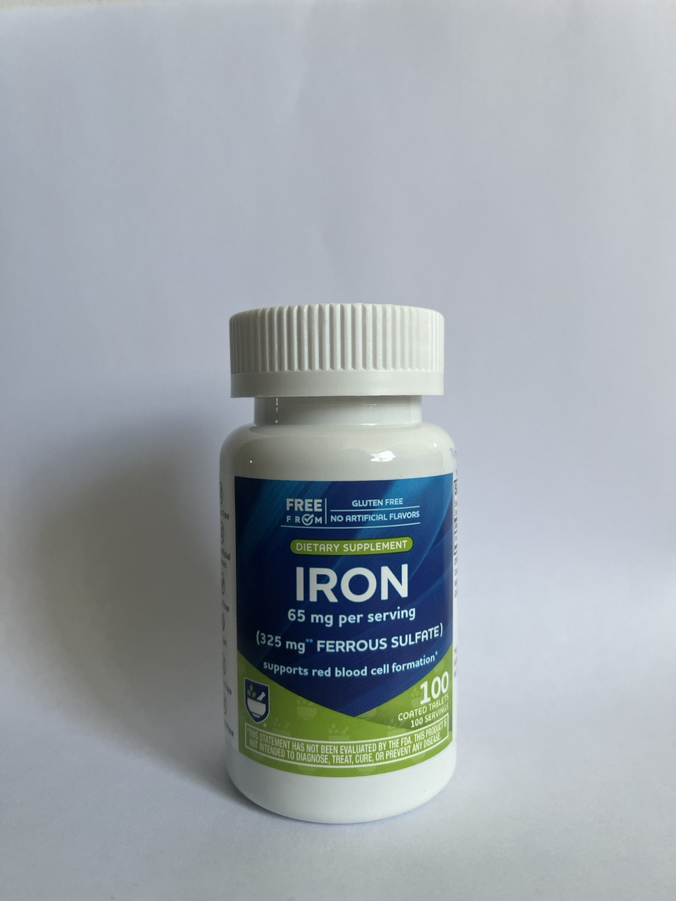Залізо Rite Aid Iron Ferrous Sulfate 65 mg 100 таб.