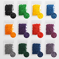 Тестовий набір концентрованих барвників для свічок Bekro (Німеччина), 12 кольорів