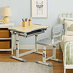 Дитячий комплект меблів FunDesk Sole Grey – простір для навчання та натхнення