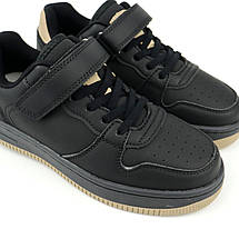 Чорні кросівки для хлопчиків підлітків тм Clibee, фото 3