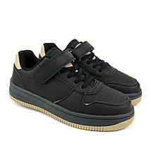 Чорні кросівки для хлопчиків підлітків тм Clibee, фото 4