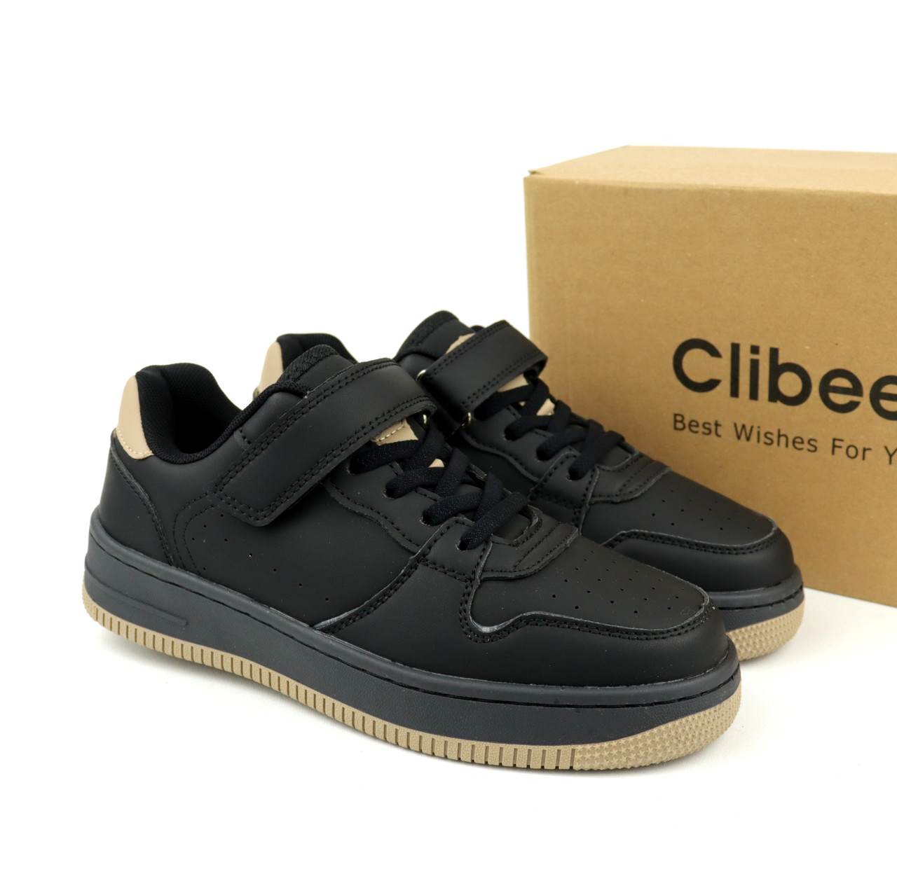 Чорні кросівки для хлопчиків підлітків тм Clibee