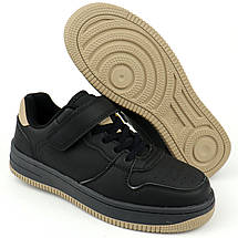 Чорні кросівки для хлопчиків підлітків тм Clibee, фото 5
