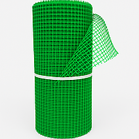 Сітка пластикова садова. Осередок 20×20 мм, рулон 50 см × 20 м. Світло - зелений.