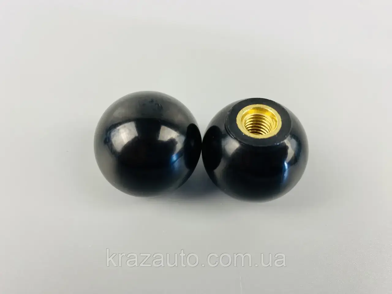 Наконечник важеля універсальний М10, D32 (чорний)латунна втулка різьба внутрішня М10. DTL-2737, фото 1