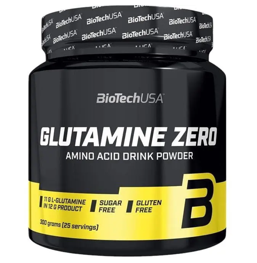 Глютамін Glutamine Zero BioTech 300 г Лимон, фото 1