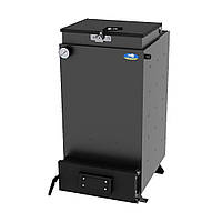 Шахтний котел нижнього горіння Зубр Утилізатор (Україна) 10 кВт сталь 5 мм, з верхньою загрузкою