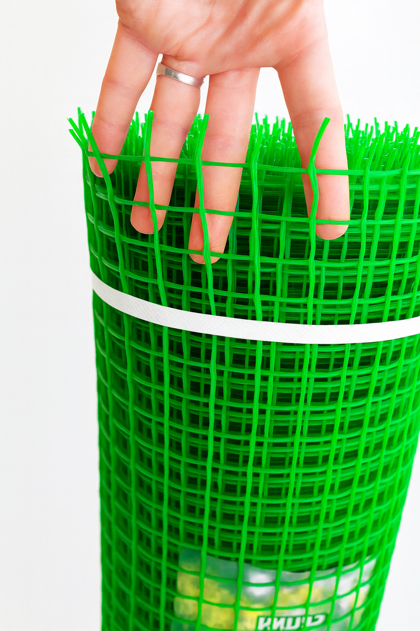 Паркан пластиковий. Комірка 20х20 мм, рул. 1 м х 10 м. (Садовий)., фото 1