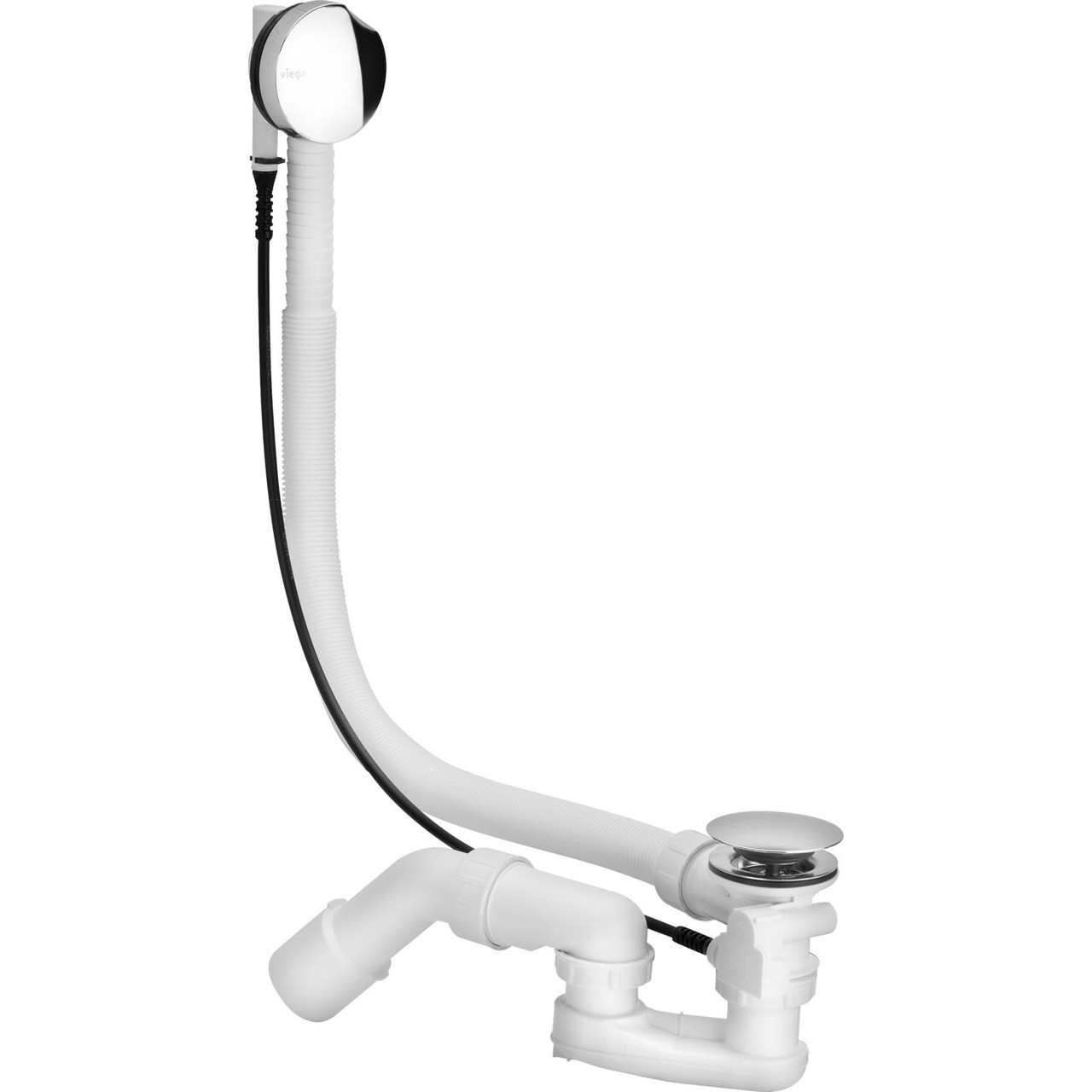 Сифон для ванни напівавтоматичний (подовжений) 1 1/2", 40/50 Simplex Viega 595678 | 000013555, фото 1